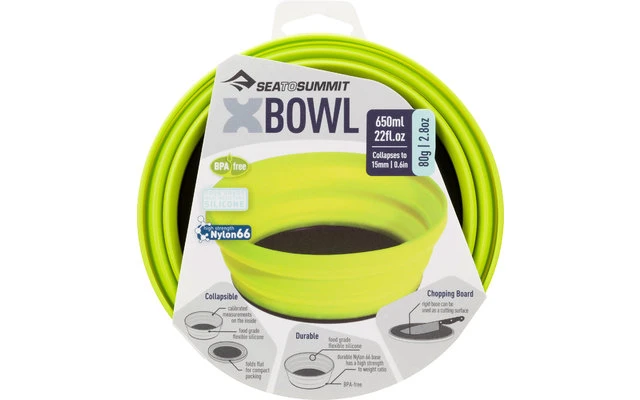 Sea To Summit X-Bowl Bol Pliable Gris Clair 650 Ml 2 Sea To Summit X-Bowl Bol Pliable Gris Clair 650 Ml – Image 2