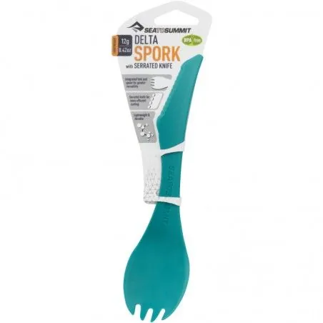 Couvert Multifonction Sea To Summit Delta Spork Bleu Turquoise 2 Couvert Multifonction Sea To Summit Delta Spork Bleu Turquoise – Image 2