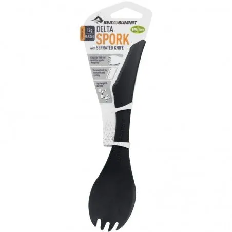 Couvert Multifonction Sea To Summit Delta Spork Gris Noir 2 Couvert Multifonction Sea To Summit Delta Spork Gris Noir – Image 2